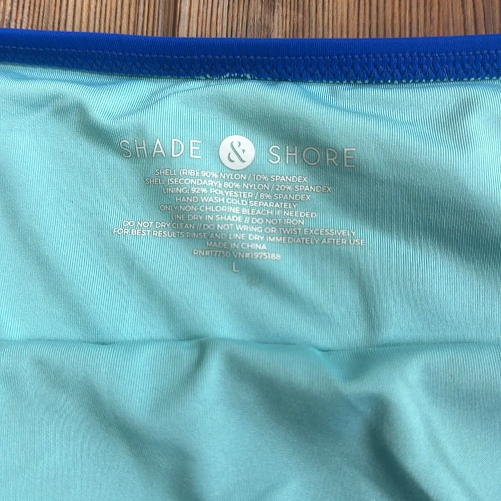 NWOT high waist royal blue bikini bottom. Size large - Picture 3 of 4